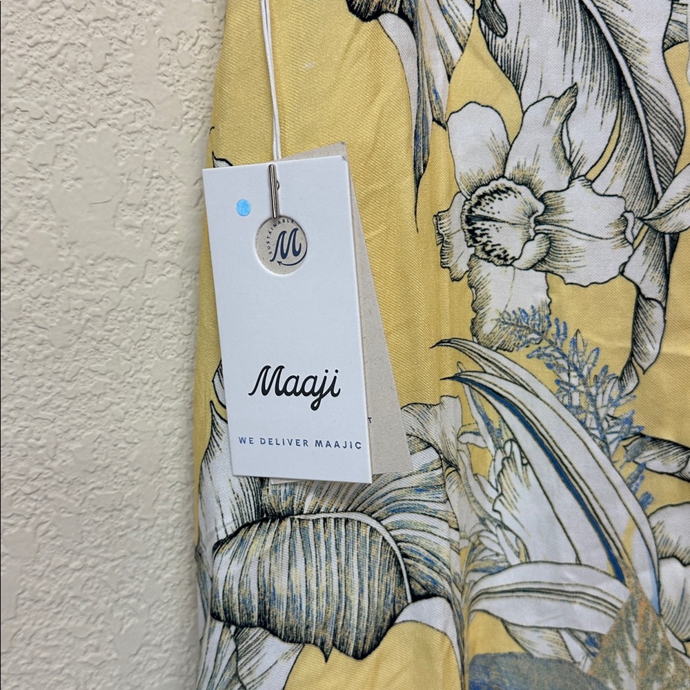 Maaji Yellow Floral Mini Dress - Picture 4 of 4